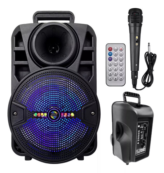 Caixa Som portátil com bluetooth preto 110V/220V - Altomex AM-812