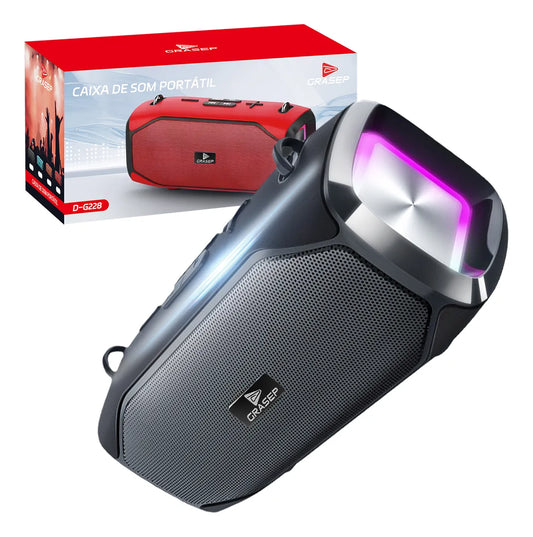 Caixa de Som Bluetooth Grasep 30W DG228 Potência e Qualidade Sonora