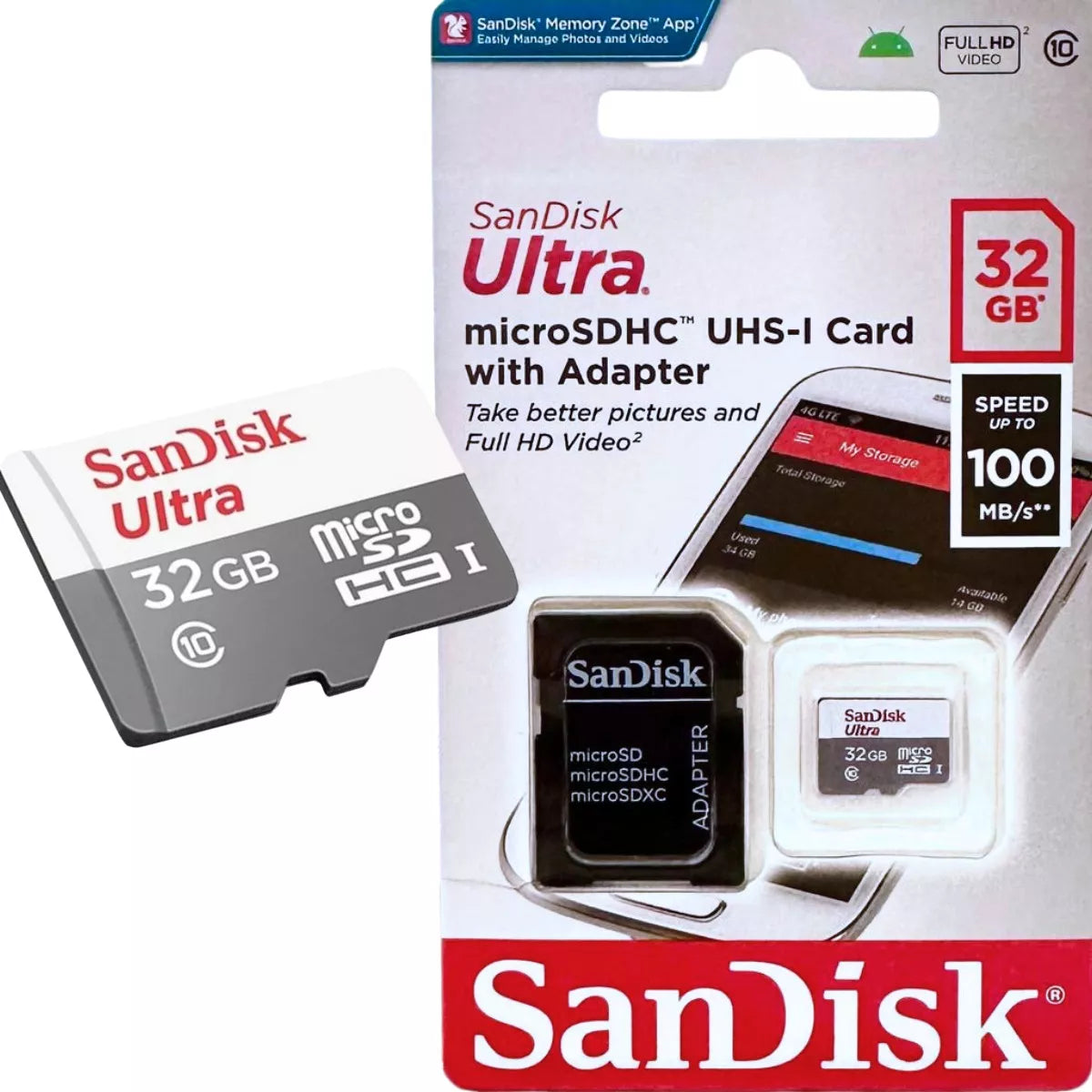 Cartão de Memória MicroSD 32GB Classe 10 Sandisk