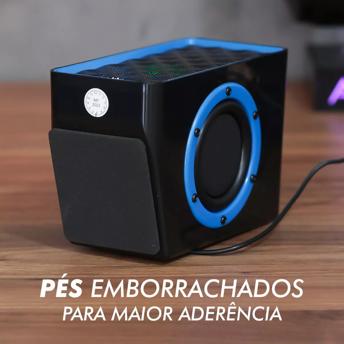 Caixa de Som para PC Multimidia 2.0 6W com LED RO 826