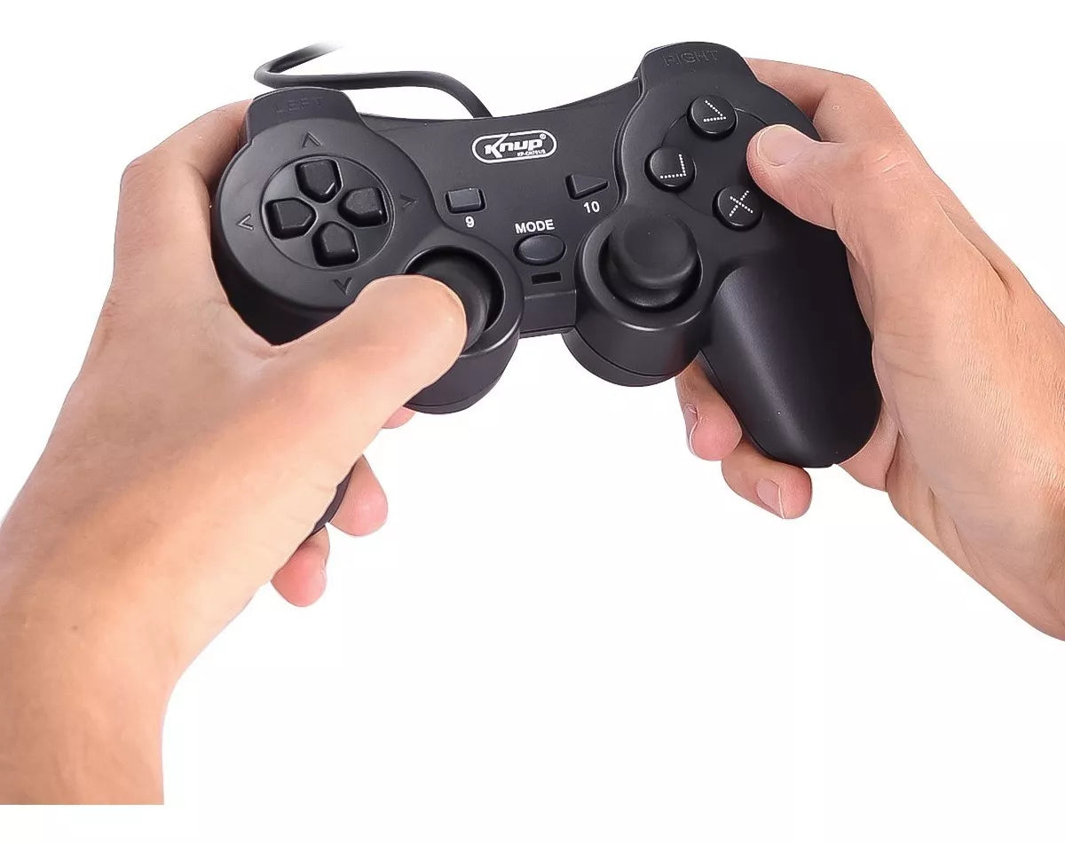 Controle Joystick Usb com Fio para PC e Notebook - KP-CN701