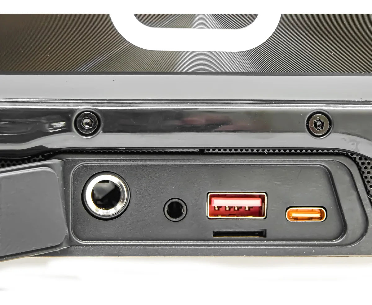 Caixa de Som Bluetooth C/ 2 Microfones Sem Fio RGB 80W Tomate MTS-8001