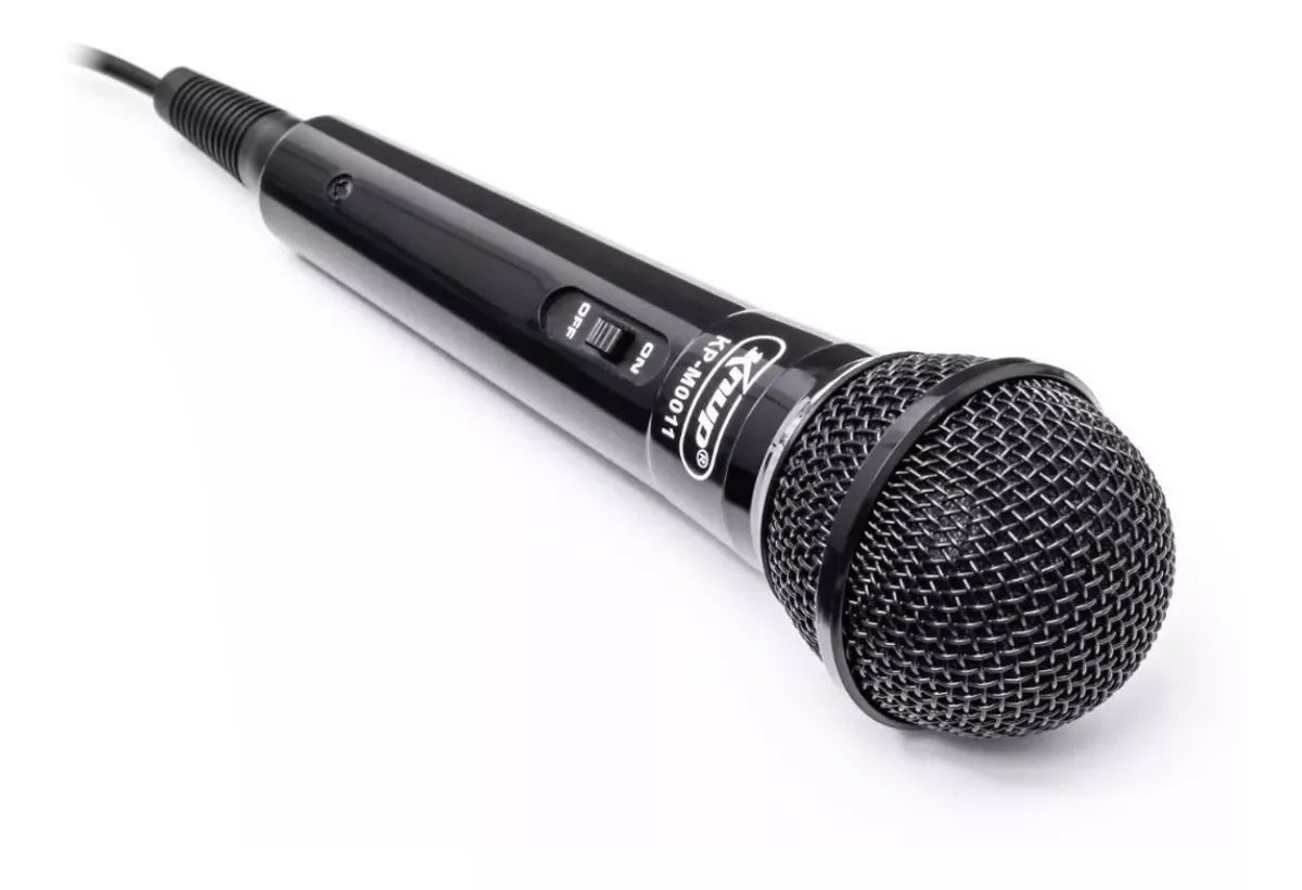 Microfone Dinâmico Com Fio Unidirecional P10 e P2 m0011