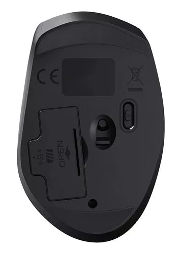 Mouse Sem Fio MS400 DPI Ajustavel 6 Botões e Clique Silencioso Preto Multi - MO381
