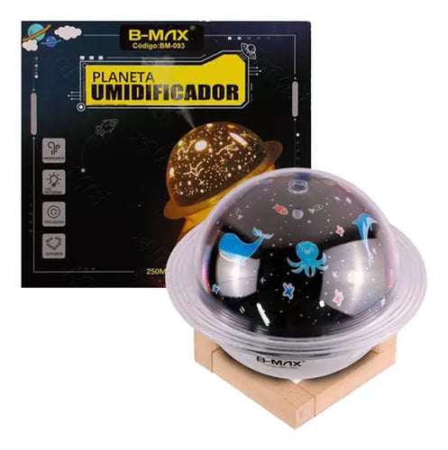 Luminária Umidificador De Ar Lua Estrela Saturno Planeta 3d