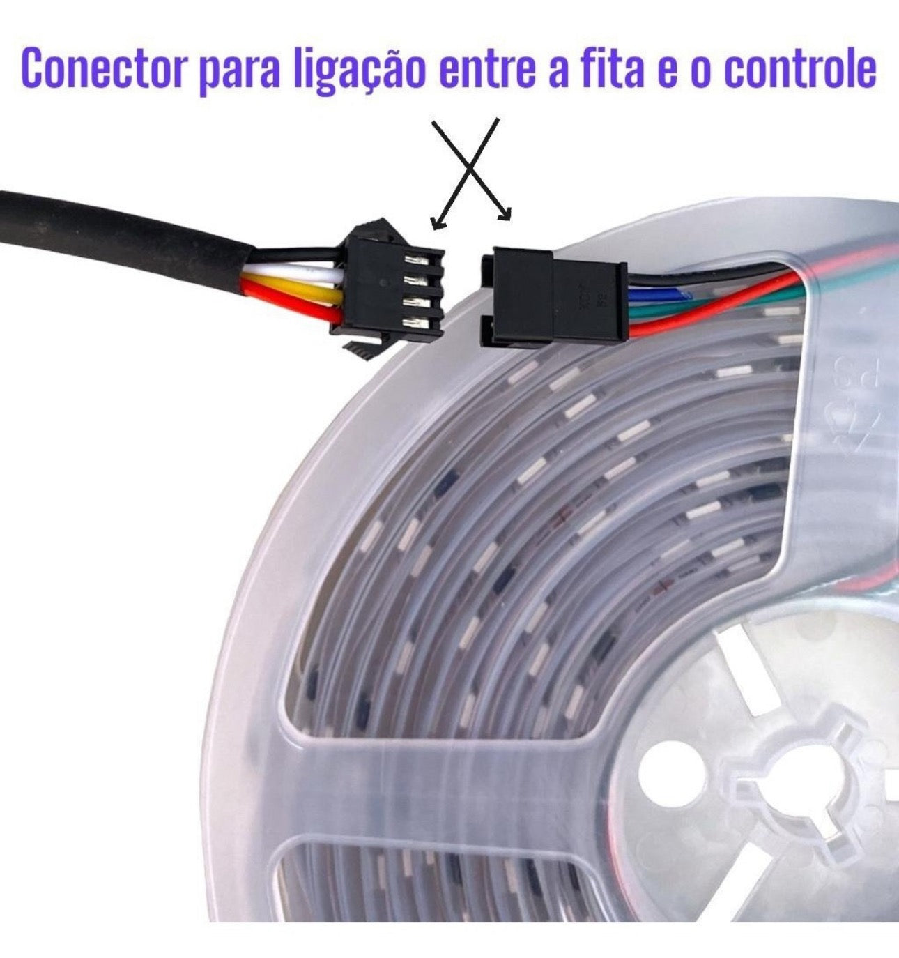 Fita Led 5m Digital 6803 Rgb 328 Efeitos Ip67 Ip67 30lpm