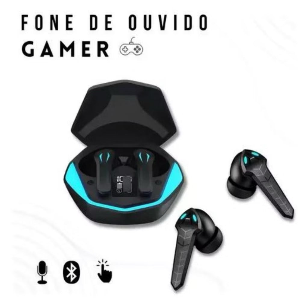 Fone de Ouvido Bluetooth Gamer com Led KAPBOM - KA-790