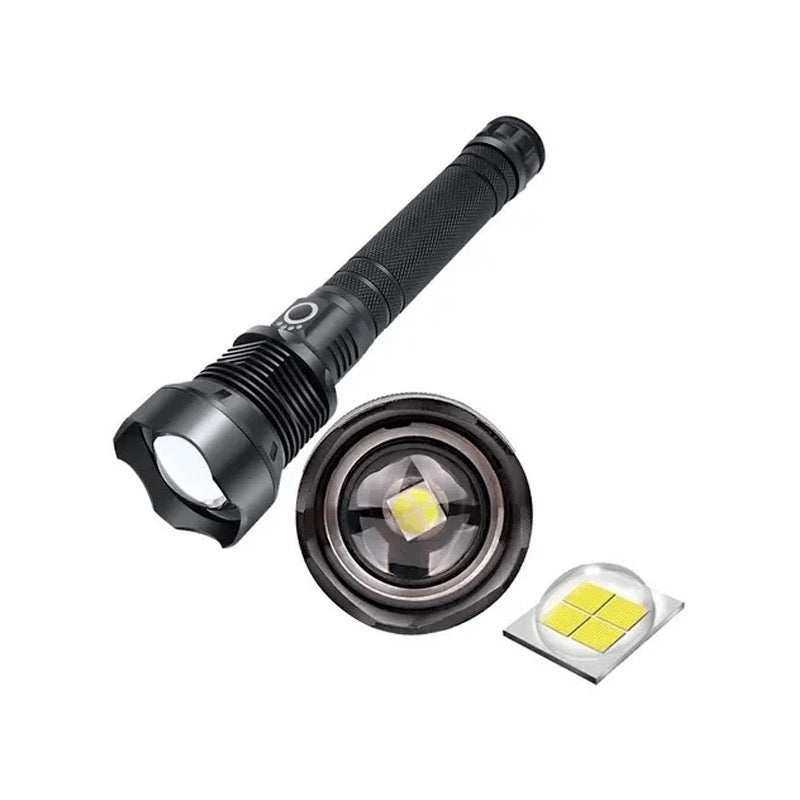 Lanterna Tática Holofote Led 2 baterias recarregável P90