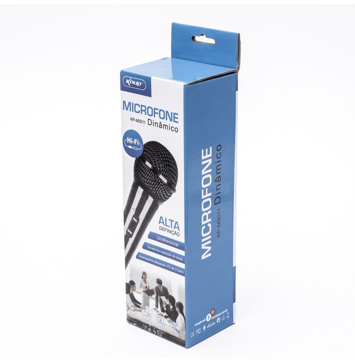 Microfone Dinâmico Com Fio Unidirecional P10 e P2 m0011