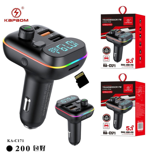 Transmissor Fm Bluetooth 5.1 Carregador Veicular Usb