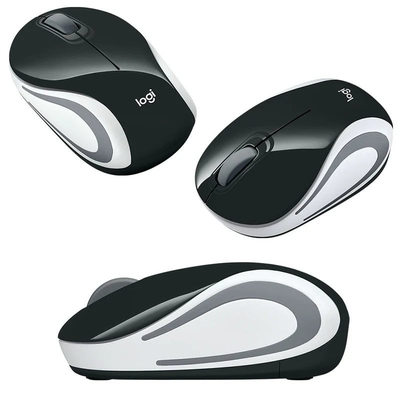 Mini Mouse sem fio Logitech M187 com Design Ambidestro, Conexão USB e Pilha Inclusa,