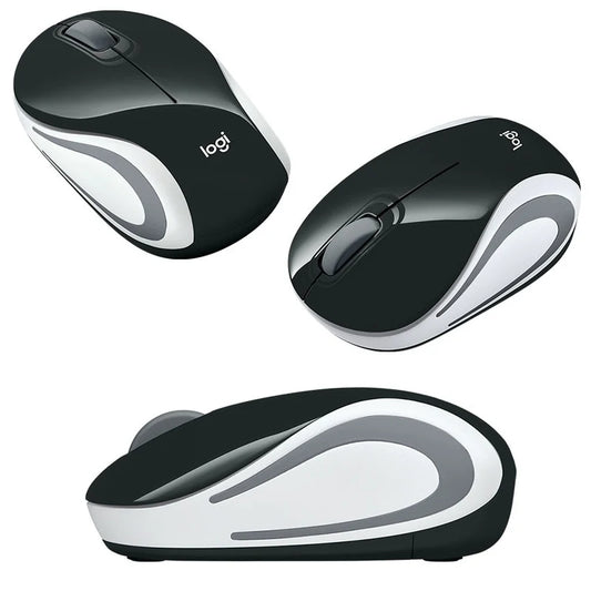 Mini Mouse sem fio Logitech M187 com Design Ambidestro, Conexão USB e Pilha Inclusa,