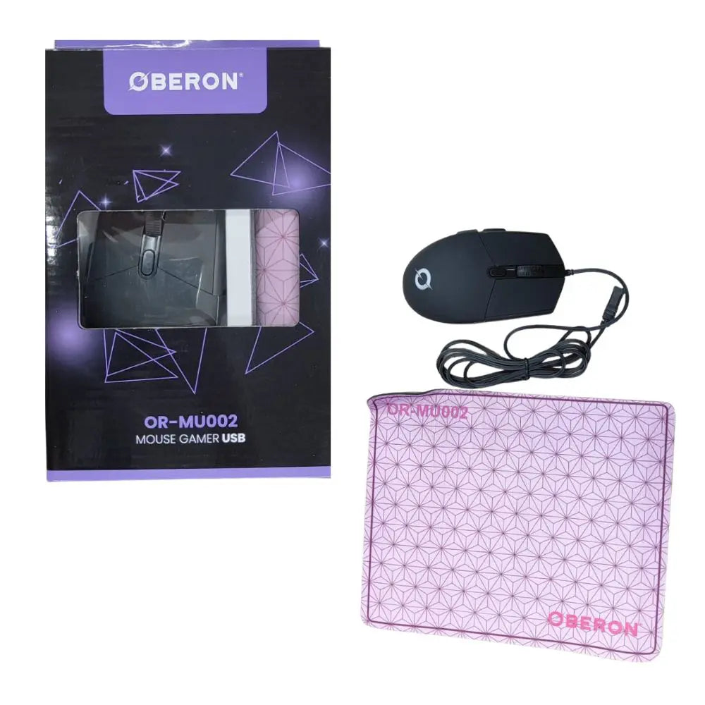 Mouse Gamer com Mouse Pad OR-MU002 - Oberon