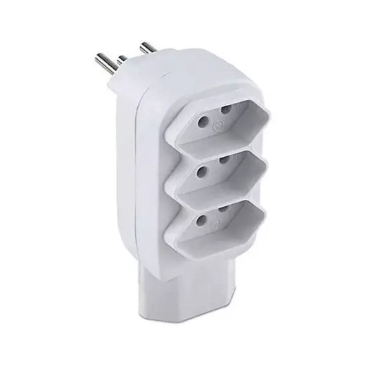 ADAPTADOR TOMADA TRIPOLAR 4 BOCAS LUATEK SL6011