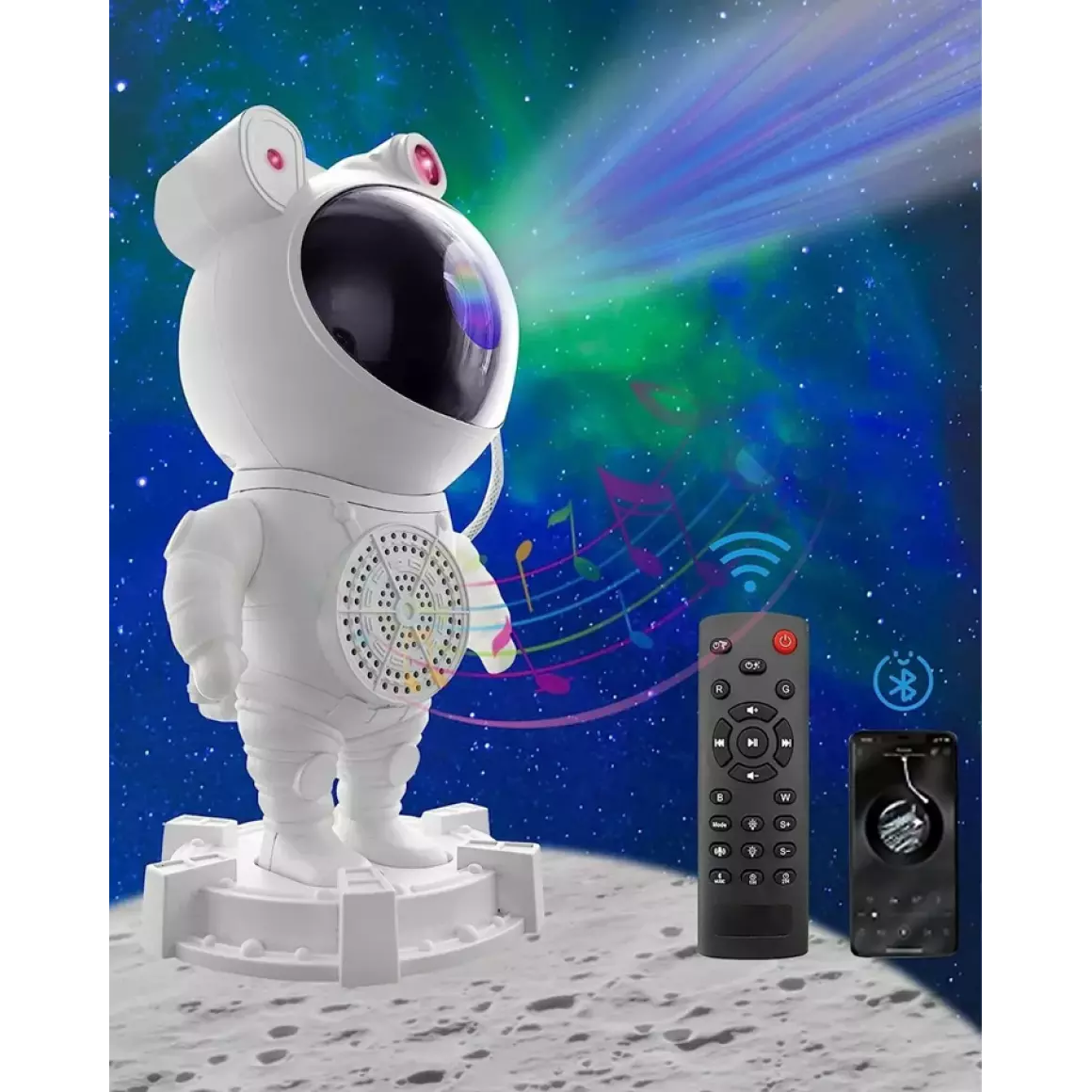 ASTRONAUTA PROJETOR C/ BLUETOOTH KREIZ MAXL7203