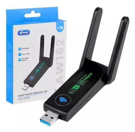 ADAPTADOR WIRELESS USB DUAL BAND 1300MBPS KNUP KPAW162