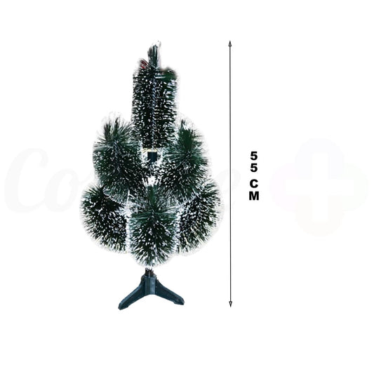 Arvore De Natal 55 Cm Com 9 Galhos Efeito Nevada