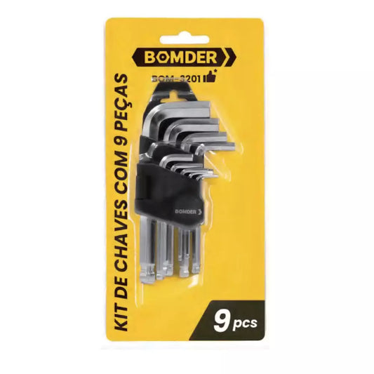 Kit de Chaves Allen Com 9 Peças BOM- 3201
