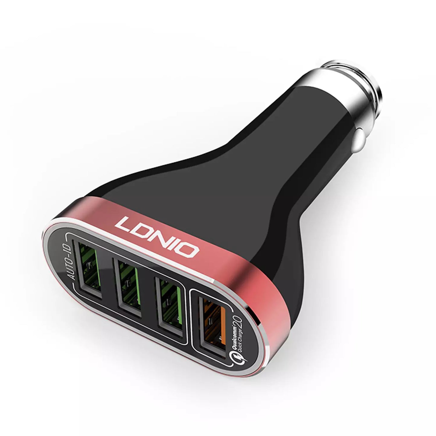 TOMADA VEICULAR + CABO IOS 4 USB 6.6A LDNIO C701Q