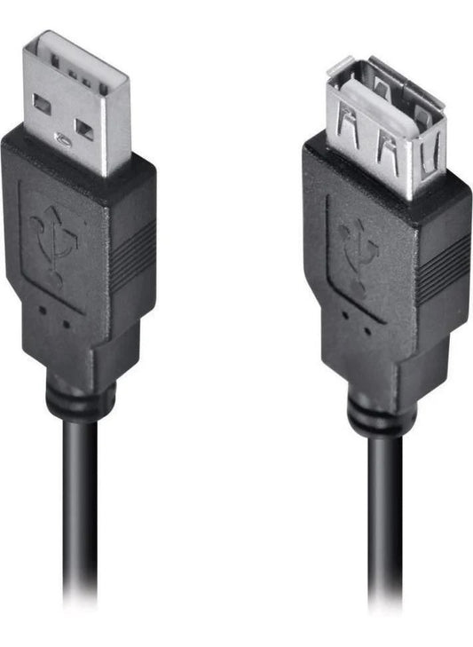 Cabo Extensor USB Macho + USB Femea 2 Metros LE803