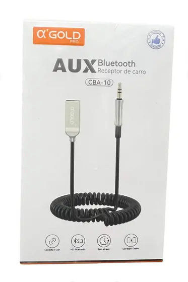 ADAPTADOR BLUETOOTH 5.3 VEICULAR USB P2 AGOLD CBA10