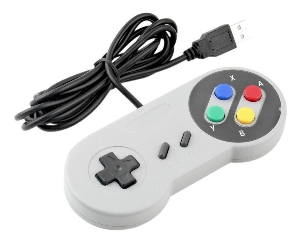 Controle Usb Snes Super Nintendo Para Pc Mac Linux