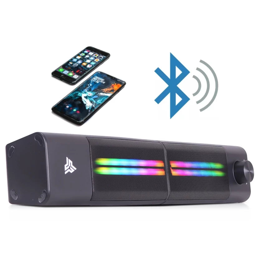 Caixa De Som Gamer Bluetooth Computador Pc Led Rgb 10w Usb RO819