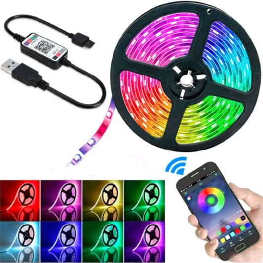 Fita Led bluetooth 5050 Rgb Usb 5m