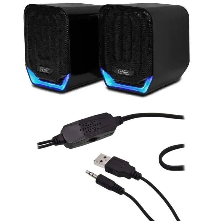 Caixa De Som Gamer Para Pc Notebook Tv Led 12W Ro823