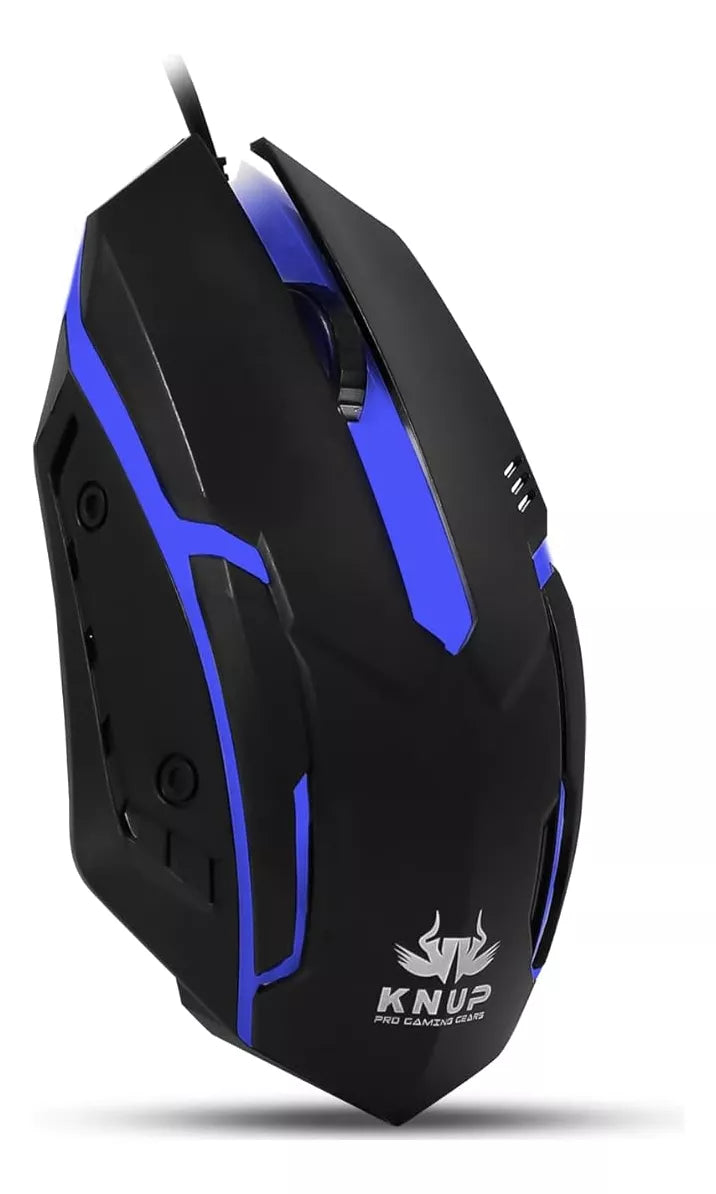 Kit Gamer Teclado Semi Mecanico Gamer Iluminado, Mouse Gamer Com Led USB 3200DPI, 7 Botões MKTG 1713