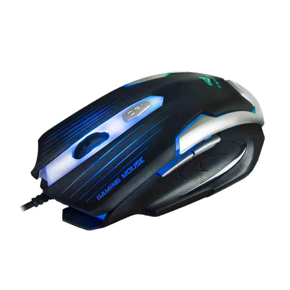 Mouse Gamer C3Tech, Com Fio, LED Multicores, 2400 DPI, 6 Botões, Preto/Prata - MG-11 BSI