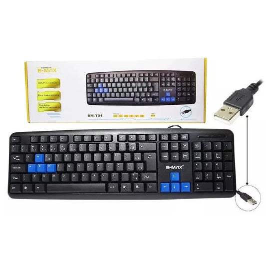 Teclado Com Fio teclas silenciosas BM T01 B-MAX