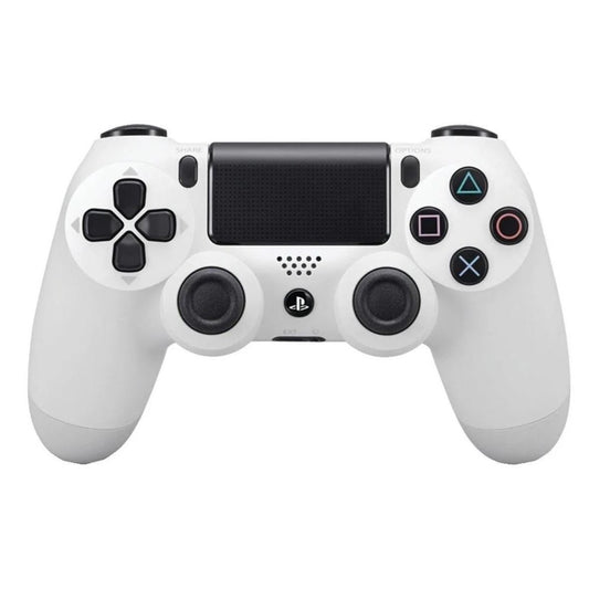 Controle joystick sem fio modelo Sony Ps4 PlayStation Dualshock 4 - Branco