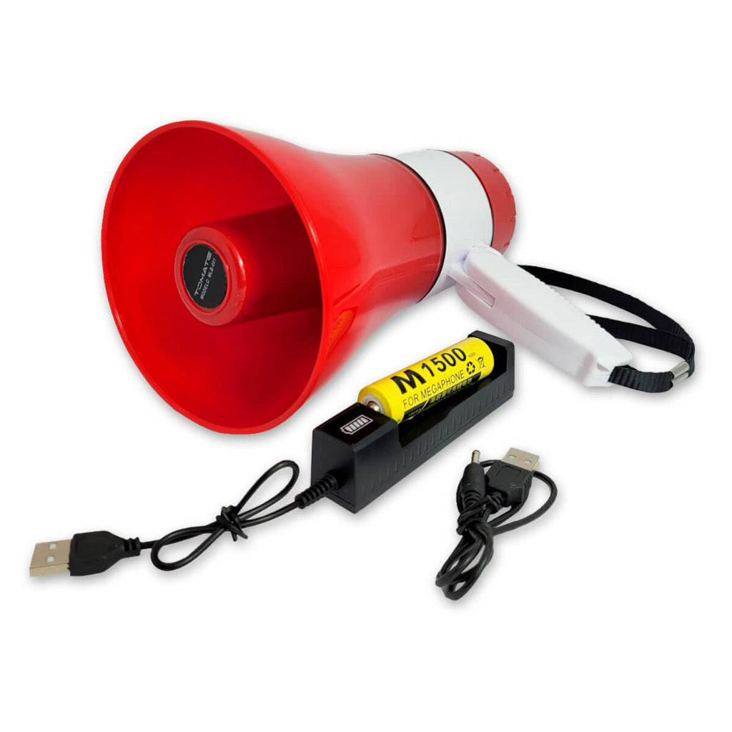 Megafone Tomate Mlb-001 20w Com 300 Segundos De Gravação