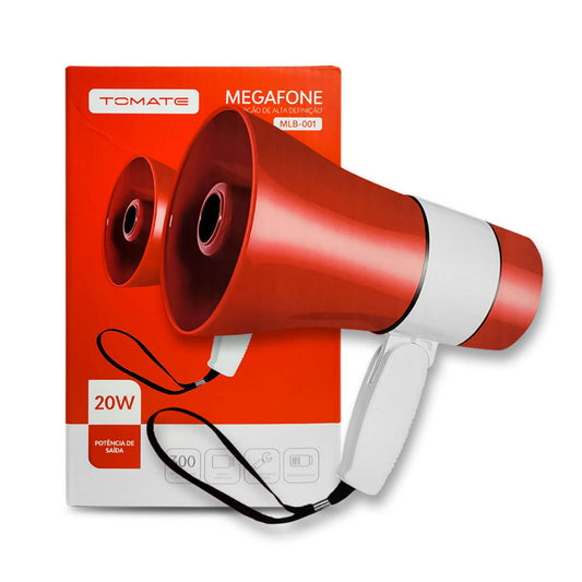 Megafone Tomate Mlb-001 20w Com 300 Segundos De Gravação
