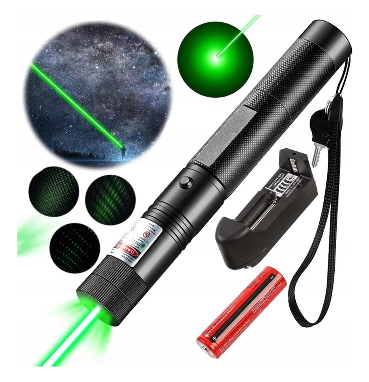 Caneta Laser Verde Ultra Forte Alcance A Prova D'agua