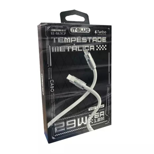 CABO IPHONE TIPO C TEMPESTADE 29W 6A LE 863 CP