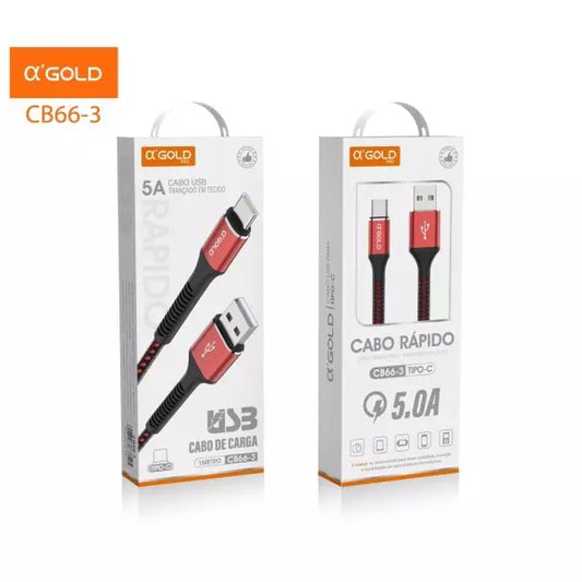 CABO USB TIPO C GOLD CB66-3