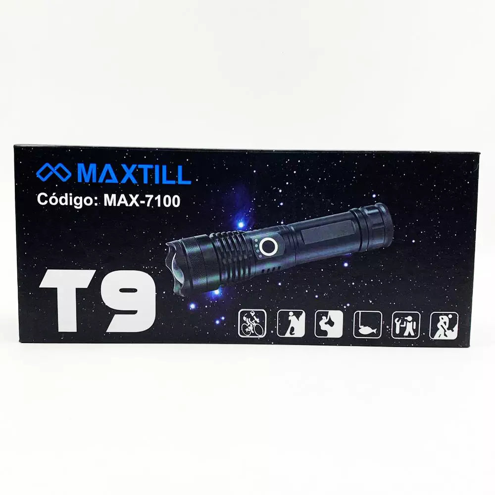 LANTERNA DE LED MAXTILL RECARRREGAVEL P50 MAX7100