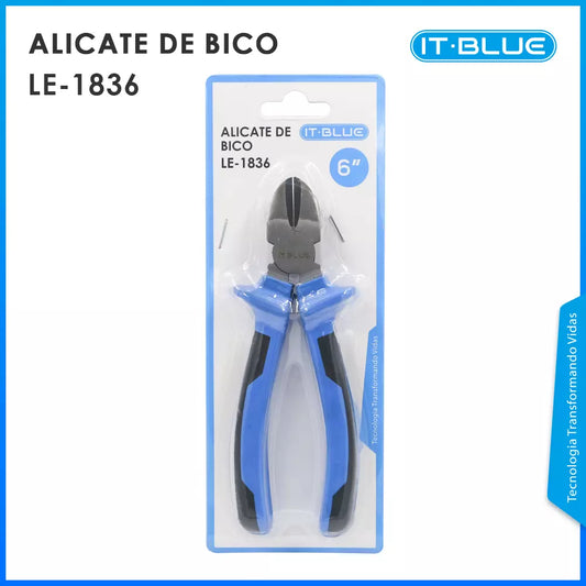 Alicate de Corte Diagonal 6' Emborrachado para Fios e Arame Maleável