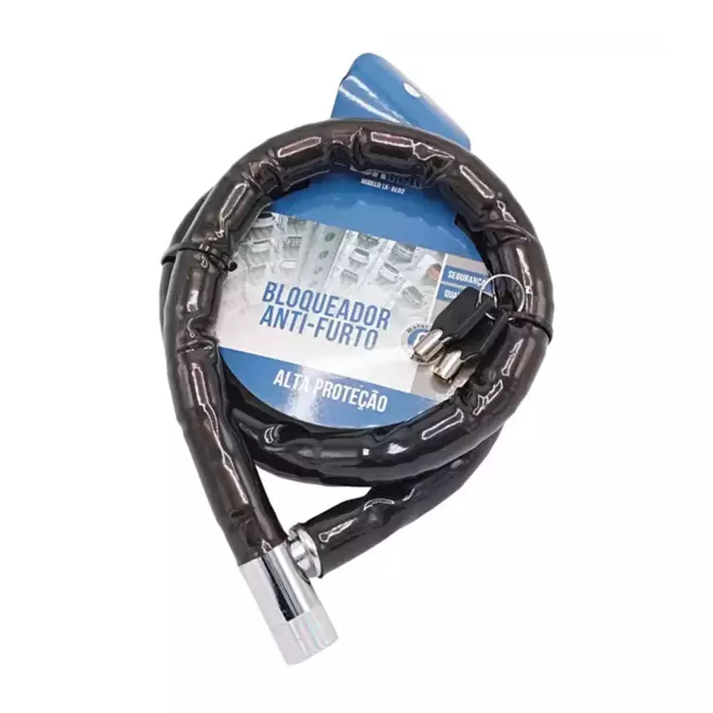 CORRENTE COM CADEADO PARA MOTO / BIKE GROSSA