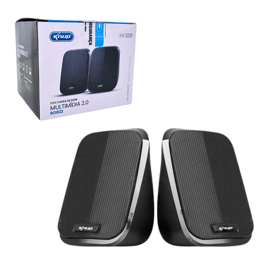 Caixa de Som para Computador PC Notebook USB P2 5W KP-RO 822