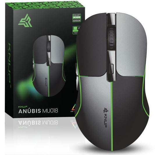 Mouse Gamer sem Fio Bluetooth e Wireless 2.4G 1600 Dpi KNUP - KP-MU 018