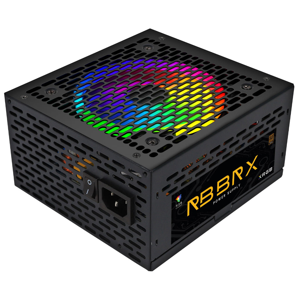Fonte BRX Rainbow RGB, 850W, 80 Plus Bronze, PFC Ativo, Bivolt Automatica