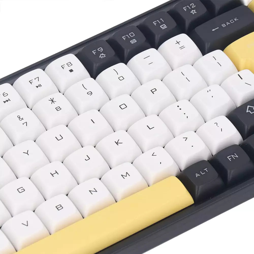 KIT Teclado E Mouse Sem Fio Bluetooth Wireless 2.4GHZ KNUP - KP-TE129 AMARELO