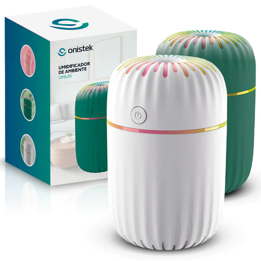 Umidificador de Ar 300ml Led Ambiente e Aromas ONISTEK - ON-UM620