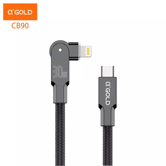 CABO USB IPHONE 180º AGOLD 1M CB90