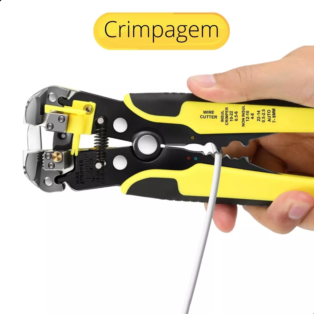 Alicate Desencapador E Crimpador Profissional Knup Reforçado