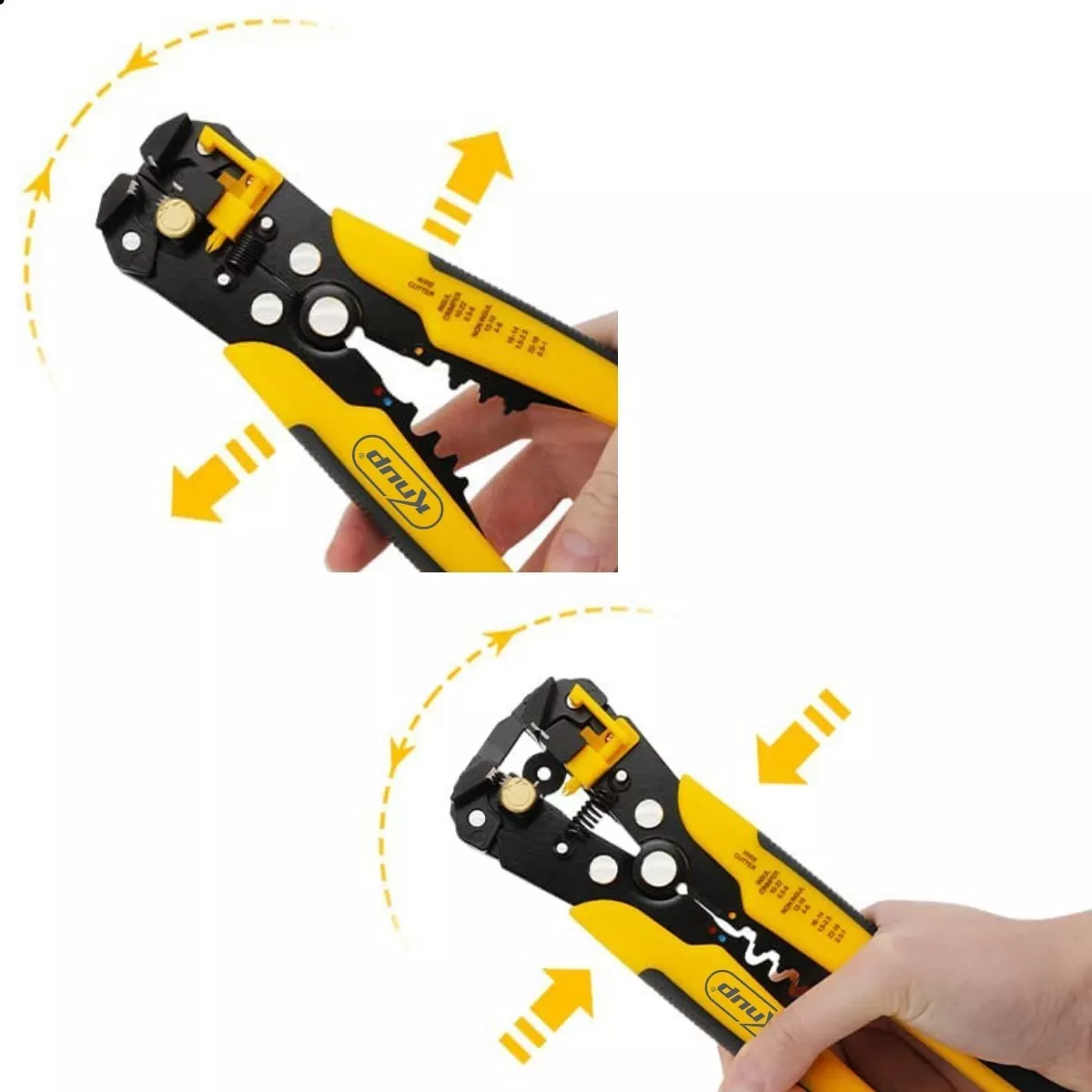 Alicate Desencapador E Crimpador Profissional Knup Reforçado