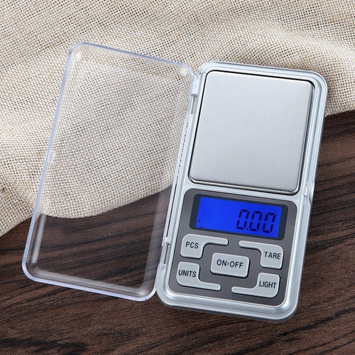 Mini Balança Digital Alta Precisão Escala 0.1 Gr Até 500 Gr